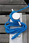 Close-up of Rope and Cleat, Avik, Aust-Agder, Norway