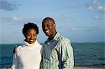 Portrait de Couple sur la plage, Floride, USA