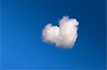 Nuages en forme de coeur