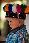 Karen Nation Kind im traditionellen Kostüm, Myanmar