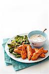 Chicken Fingers with Blue Cheese Dressing