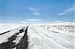 Highway im Winter, Idaho, USA