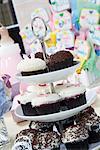 Tray of Cupcakes at a Baby Shower