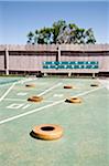 Shuffleboard in Trailer Park, Yuma, Yuma County, Arizona, USA