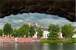 Navire-musée vlotburg et Skyline Maastricht, Limburg, Pays-Bas