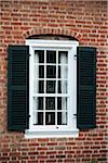 Candle in Window, Old Salem, North Carolina, USA