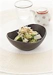 Okra with dried bonito flakes