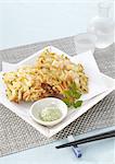 Mixed vegetable and seafood tempura