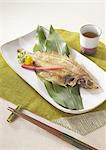 Dried flounder