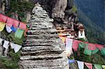 Le Paro Taktsang ou nid de tigres dans le royaume himalayen du Bhoutan