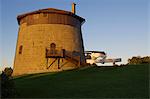 Quebec City, Kanada. Ein Martello-Turm auf der Abraham-Ebene in der Stadt Québec