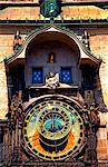 Czech Republic, Prague; The 15th Century Astronomical Clock on Prague's Old Town Hall