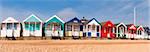 Beach huts in Southwold, Suffolk, UK