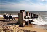 Plage de Southwold, Suffolk, Royaume-Uni