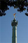 La statue de la liberté à la Place de la Bastille à Paris France