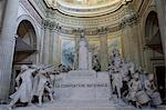 Interior of the Pantheon in Paris France