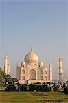 View of Taj Mahal across Paradise Gardens,Agra,India