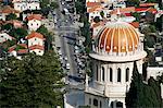 Israel,Haifa. The Shrine of the Báb is the location where the Báb's remains have been laid to rest.