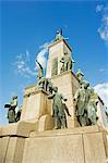 17 Young Pioneers Statue,bronze statue of students who defied the no going overseas rule