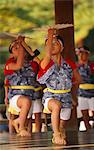 Japan,Kyoto,Gion. Performers at the Yatuko Nomae Festival at the Yasaka Shrine.