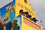 Playa del Carmen, Mexique. La Casa Tequila sur la bande à Playa del Carmen au Mexique