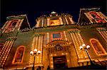 L'Europe, Malte, Vittoriosa ; L'église paroissiale décoré pour la fête de la patronne, St. Lawrence