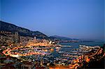 Monaco, Côte d'Azur ; Un avis de la municipalité de glamour dirigée par la famille Grimaldi, résidence pour le monde du riche et célèbre.