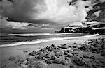 Infrared image of Dalmore beach, Isle of Lewis, Hebrides, Scotland, UK