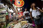 Bangkok, Thailand. A street scene in Bangkok's chinatown section