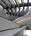 Architektonische Formen am National Museum des 21. Jahrhunderts Kunst, MAXXI, Rom. Architekten: Zaha Hadid Architects