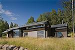 Modern sustainable scandanavian house in rural area. Architects: Landstrom Arkitekter