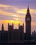 London, Houses of Parliament and Big Ben in the City of Westminster.