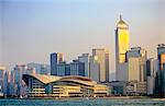 Hong Kong, Hong Kong Island, skyline with Wanchai Tower and Convention & Exhibition Centre