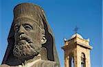 Archbishop Makarios statue outside Archbishopic Palace, Close Up