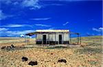 Abandoned shack in the desert