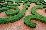 Manicured gardens in Paris