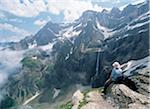 Cirque de Gavernie and highest waterfall, Pyrenees