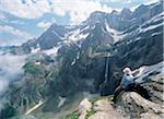 Cirque de Gavernie and highest waterfall, Pyrenees