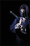 Ninja With Black Background