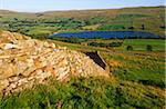 Semerwater est le plus grand lac naturel en North Yorkshire, Yorkshire Dales National Park, Angleterre