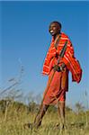 Kenya, Masai Mara.  Safari guide, Salaash Ole Morompi, one of the guides at Rekero Camp.