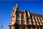 Russia, St. Petersburg; the Zinger building, functioning as a bookshop and a café