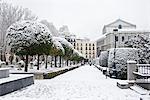 Parque del Oeste, vor dem königlichen Palast, Palacio Real, Madrid, Spanien