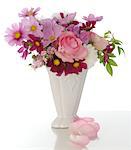 Bunch of flowers in vase