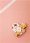 Heart-shaped flower arrangement