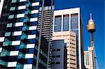 Australie, Nouvelle-Galles du Sud, Sydney. Architecture moderne du quartier central des affaires.