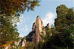 China, Provinz Hunan, Waldpark Zhangjiajie, Wulingyuan Scenic Area, Unesco World Heritage Site, Kalksteinfelsen