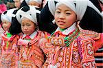 China, Guizhou Province, Sugao village, Long Horn Miao lunar new year festival