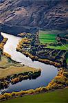 Nouvelle-Zélande, île du Sud, Otago & Southland, Queenstown, Frankton, vue sur la rivière Kawarau tôt le matin