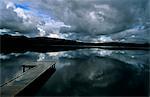 Sweden, Jamtland, near Ankarede, Lake Mesvattnet. In the southern reaches of Swedish Lappland, tranquil lakes abound.